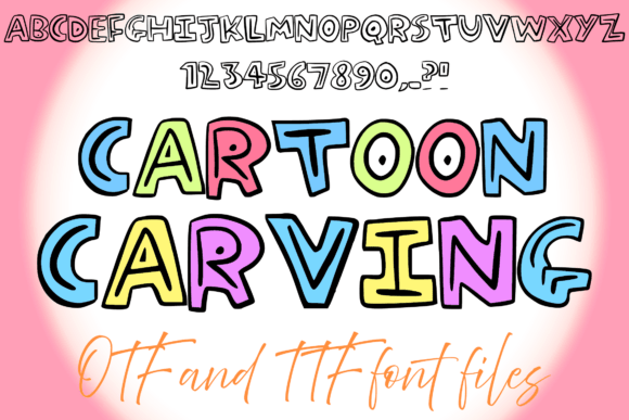 Cartoon Carving: Bold Typography for Playful Design