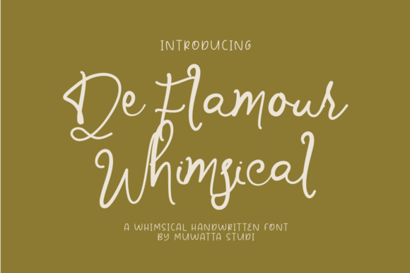 De Flamour Whimsical: Elevate Your Design with Expressive Typography
