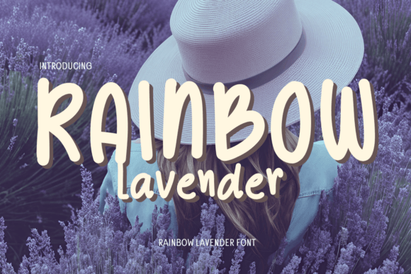 Discover the Charm of Rainbow Lavender Script