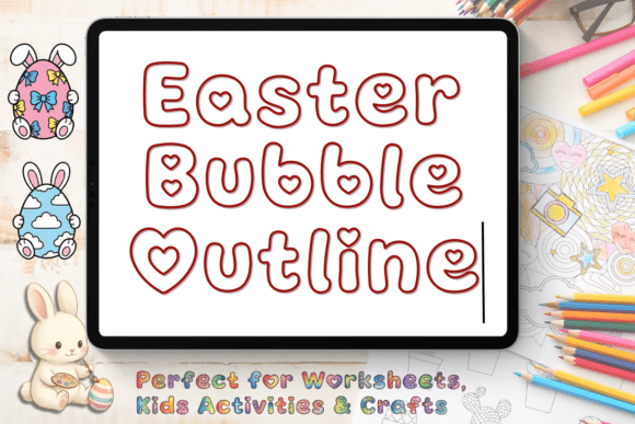 Easter Bubble Outline: A Designer's Asset for Seasonal Creativity