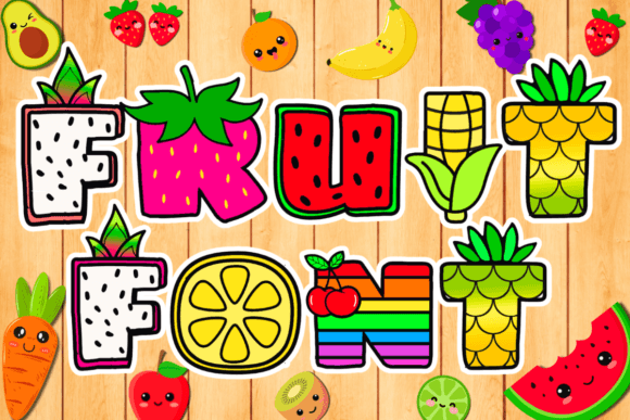 Fruit Font: A Playful Typographic Asset for Vibrant Design