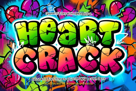 Heart Crack: A Bold Typography Choice for Urban Design