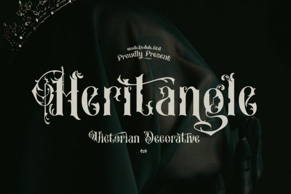 Heritangle: Crafting Dark Elegance in Modern Typography