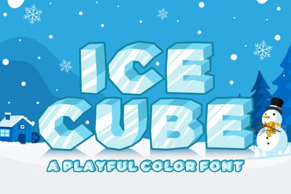 Ice Cube: A Playful SVG Color Font for Creative Design