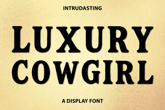 Luxury Cowgirl: A Color Font for Vibrant Design