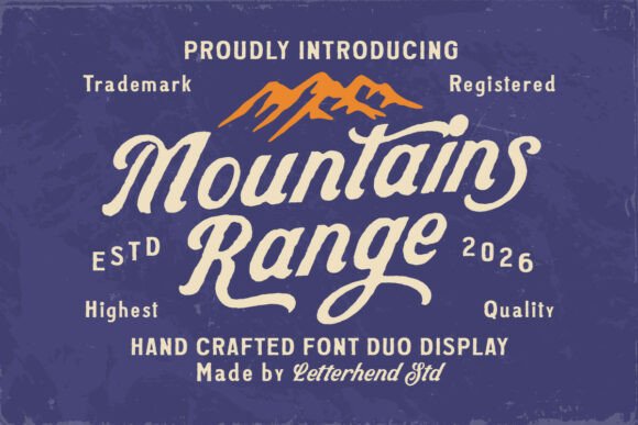 Mountains Range Duo: A Font for Adventure