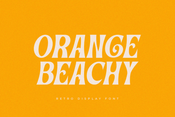 Orange Beachy: Capturing Sunset Charm in Modern Typography